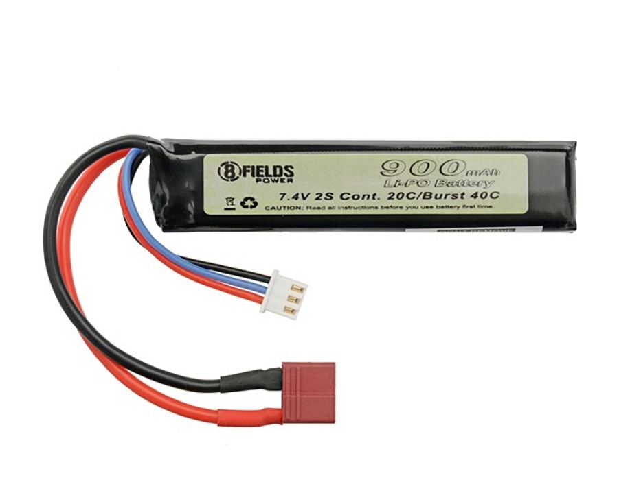 АКБ Li-Po 900mAh 7,4V 20/40C моноблок T-Connector 8Fields фото 1