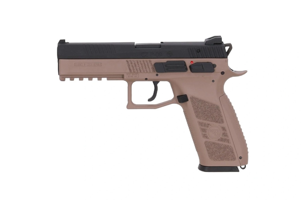 Пістолет CZ P-09 Flat Half Tan GBB Green Gas [ASG] фото 1