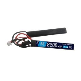 АКБ Li-Po 2200mAh 7,4V 15C міні-тамія  [BLUEMAX POWER]