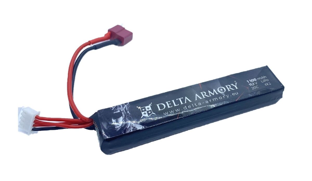 АКБ LiPo 11,1V 1100mAh 20C T-конектор Delta Armory фото 1