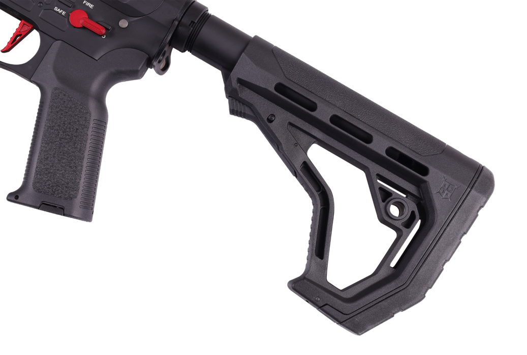 Штурмова гвинтівка HEXAGON FULL SKELETON FREYA 12.5"GEN.2 чорно-червона Delta Armory фото 11