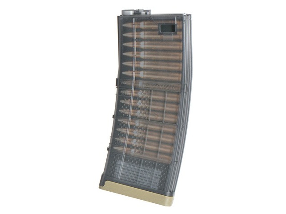 Магазин механічний AR-15/M4 серия 190RD Lancer L5 AWM 5.56 tan EMG фото 2