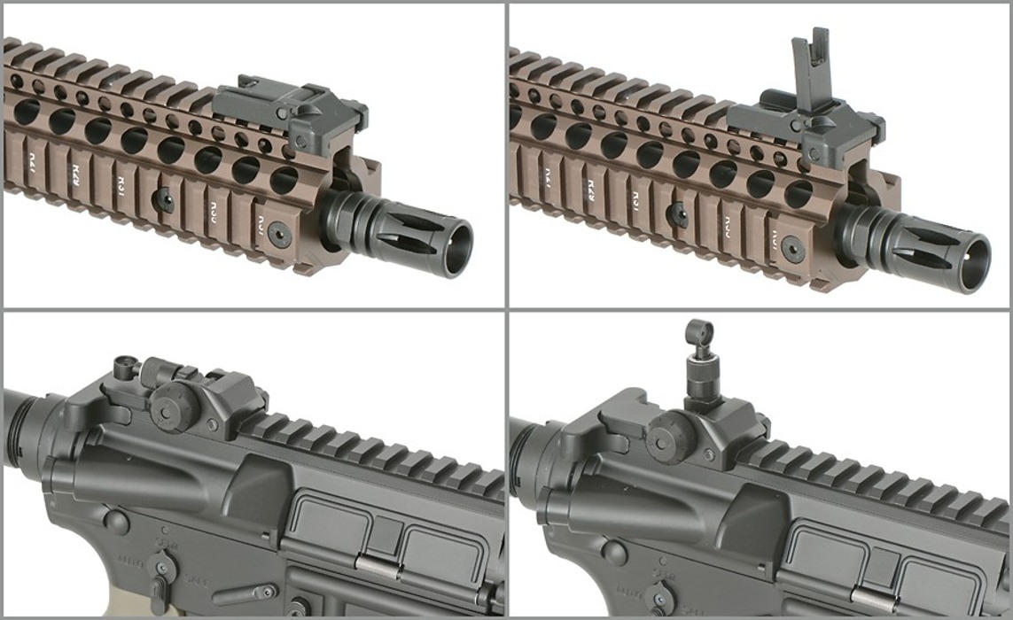Штурмовая винтовка газовая Daniel Defense MK18 Gas Blow-Back - Tan [EMG] фото 19