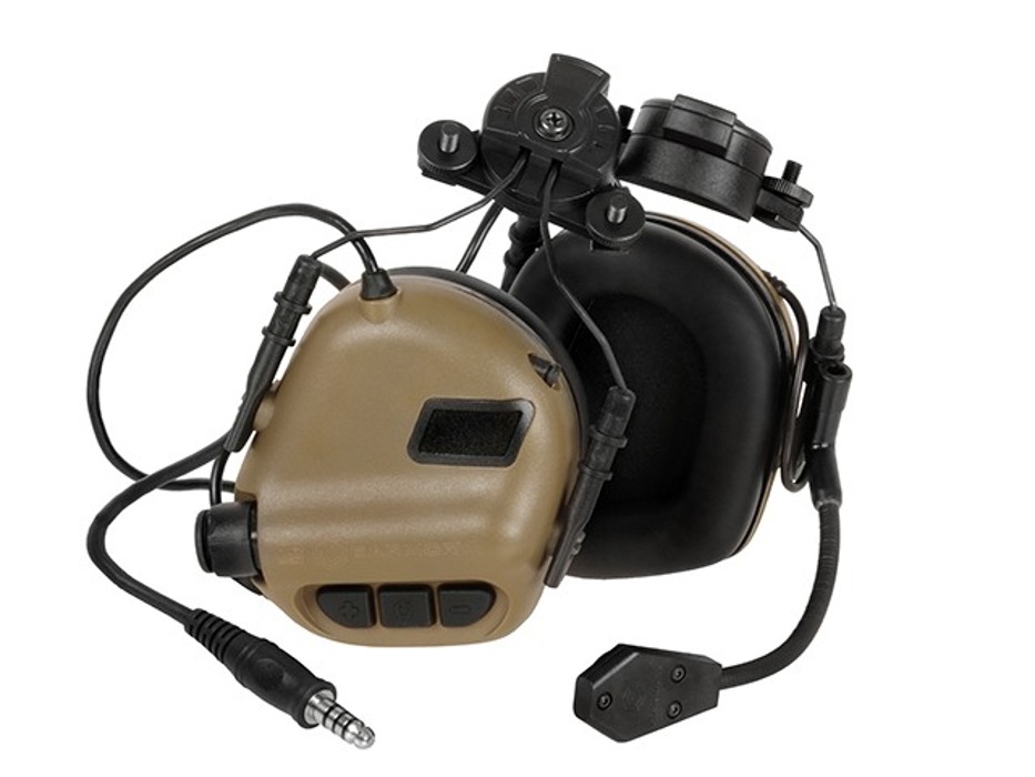 Тактические наушники OPSMEN M32H EXF Coyote Brown Earmor фото 1