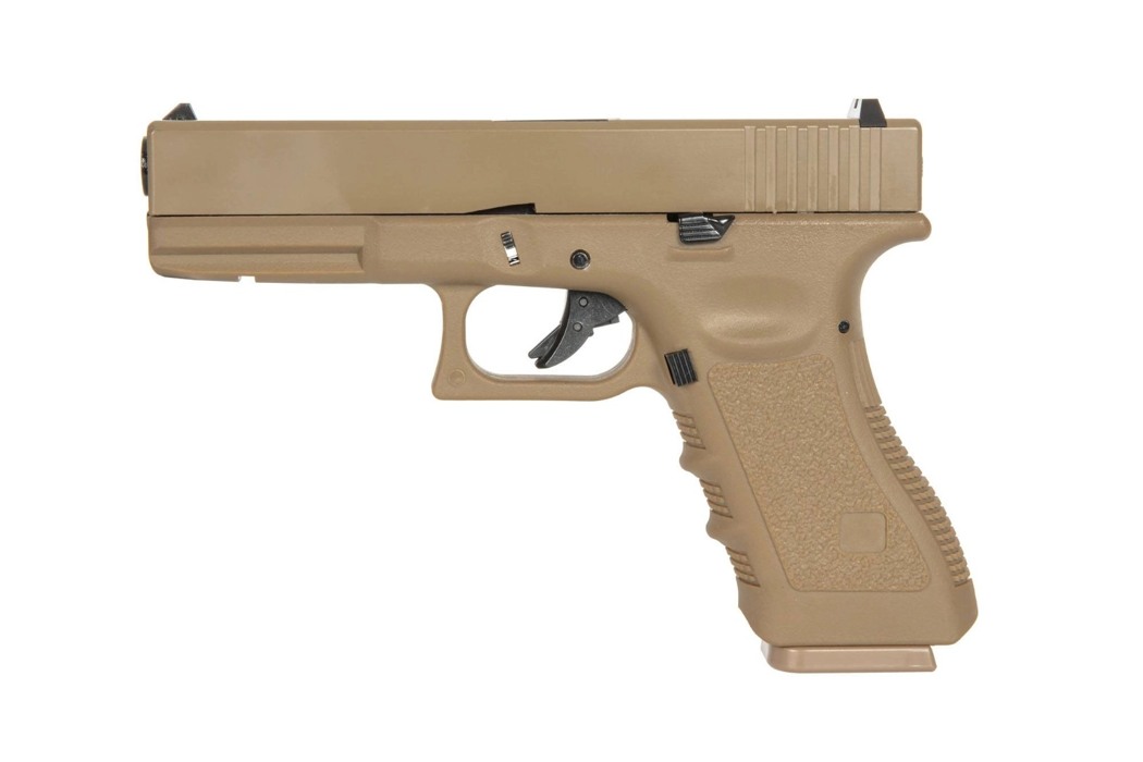 Пістолет Glock 17 Gen3. Tan Green Gas EC-1101 фото 1