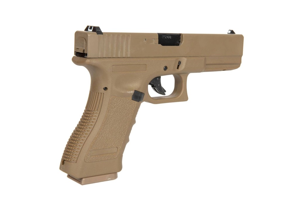 Пістолет Glock 17 Gen3. Tan Green Gas EC-1101 фото 6