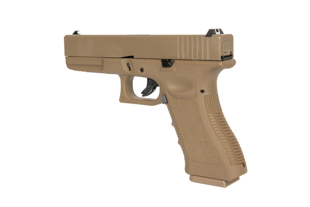 Пістолет Glock 17 Gen3. Tan Green Gas EC-1101 фото 3