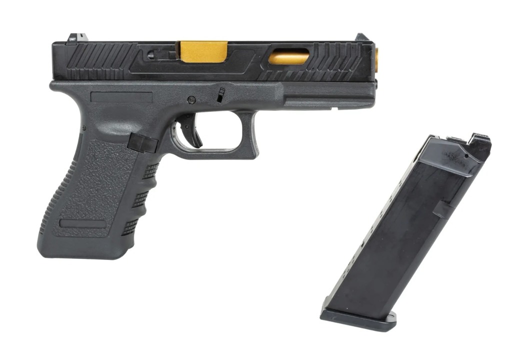 Пістолет Glock EC-1104 Чорно-золотий East Crane фото 9