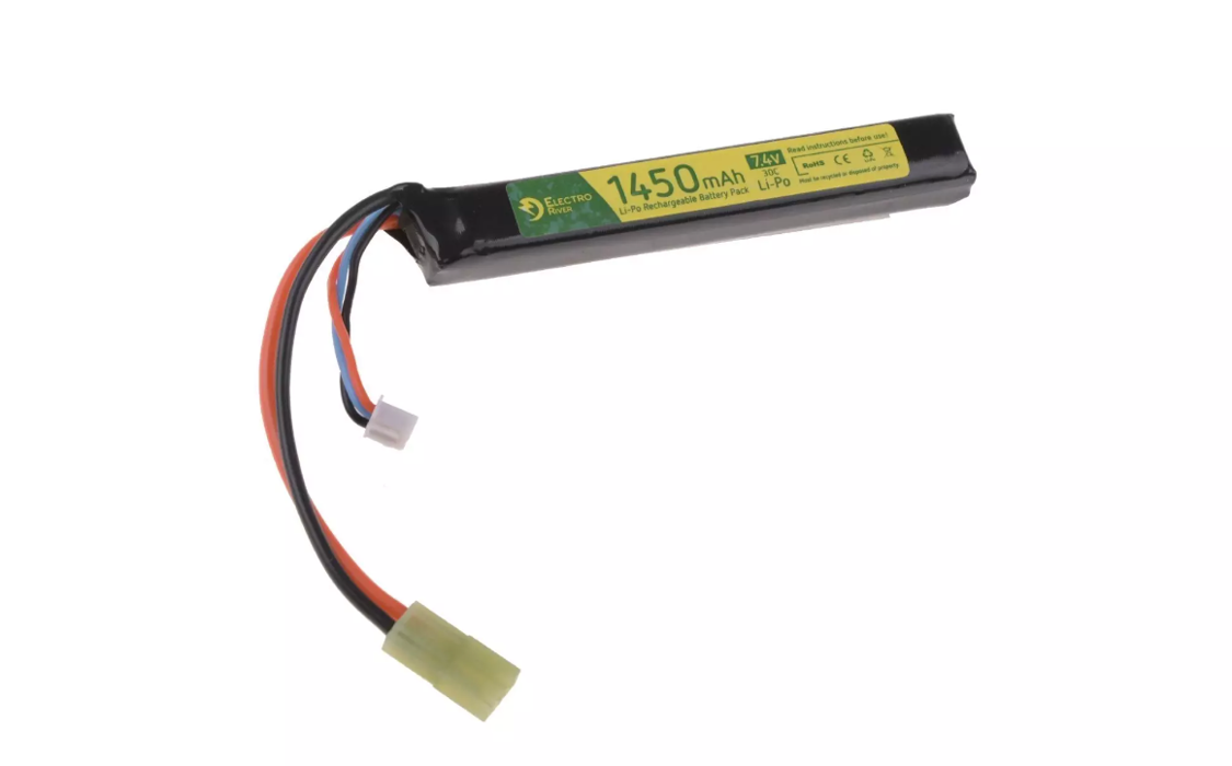 АКБ LiPo 7.4V 1450mAh 30C моноблок Electro River фото 1