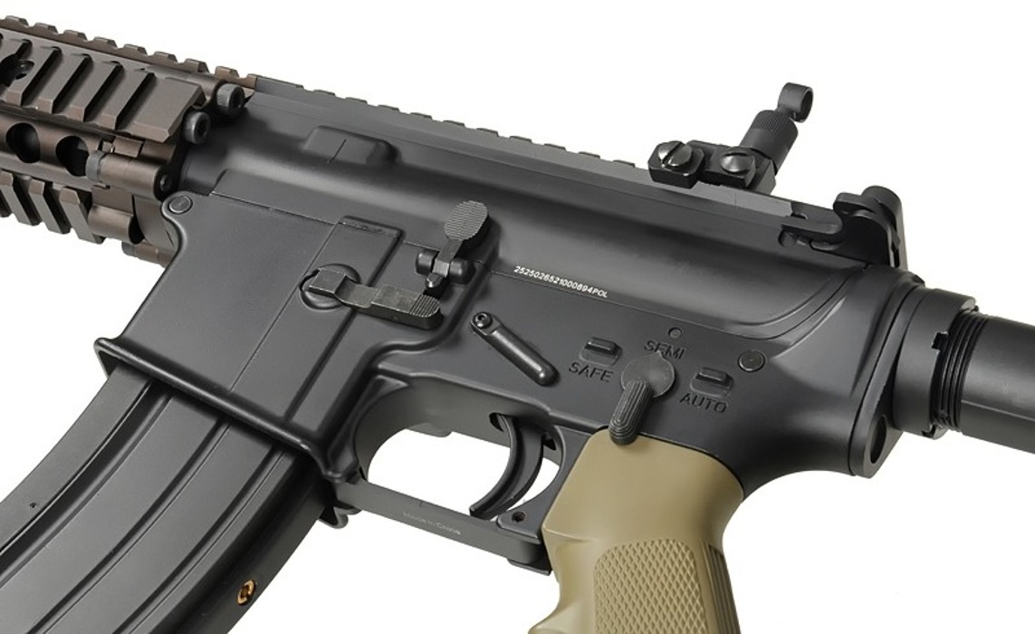 Штурмова гвинтівка MK18 CQBR SOPMOD Block II 9.5” MC6593M Gas blow-back Golden Eagle фото 10