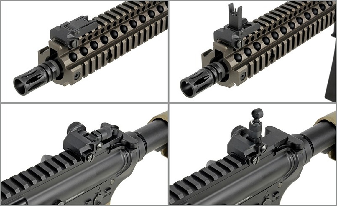Штурмова гвинтівка MK18 CQBR SOPMOD Block II 9.5” MC6593M Gas blow-back Golden Eagle фото 14