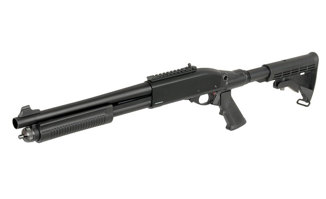 Дробовик M8871 Shotgun (Green Gas Powered) - Black Golden Eagle фото 3