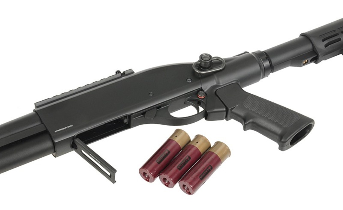 Дробовик M8871 Shotgun (Green Gas Powered) - Black Golden Eagle фото 10
