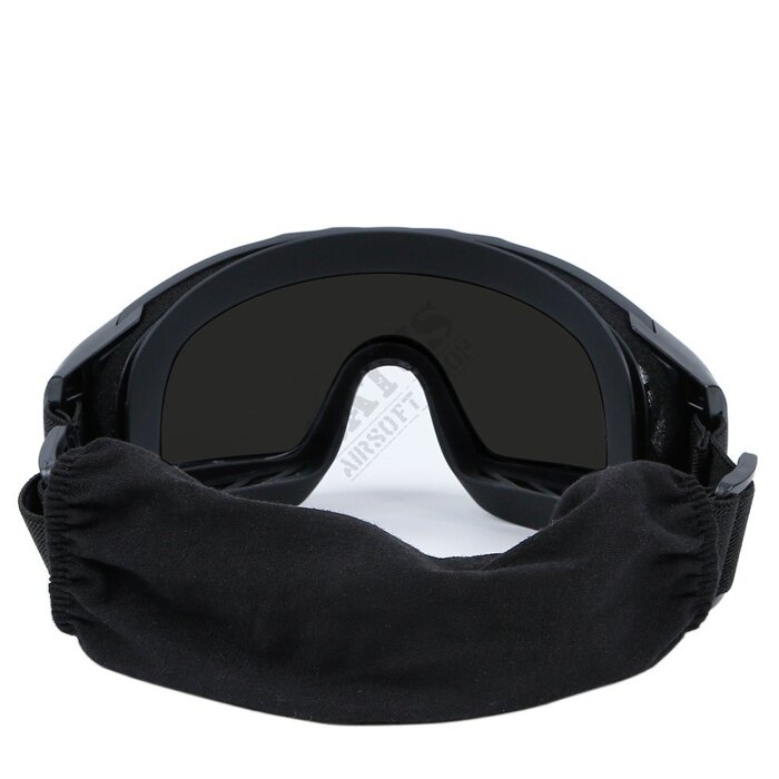 Окуляри-маска панорамні Desert Storm Guerilla Tactical Black фото 4