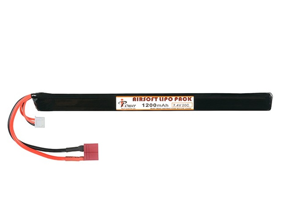 АКБ Li-Po 1200mAh 7,4 V 20C моноблок T-Connector IPower фото 1