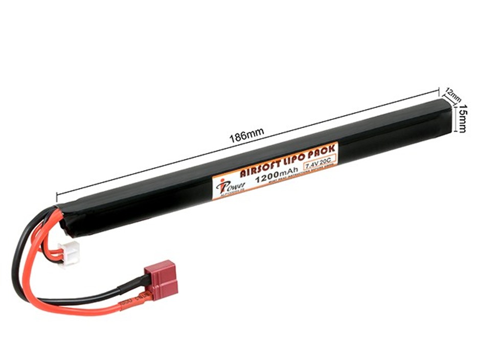 АКБ Li-Po 1200mAh 7,4 V 20C моноблок T-Connector IPower фото 2