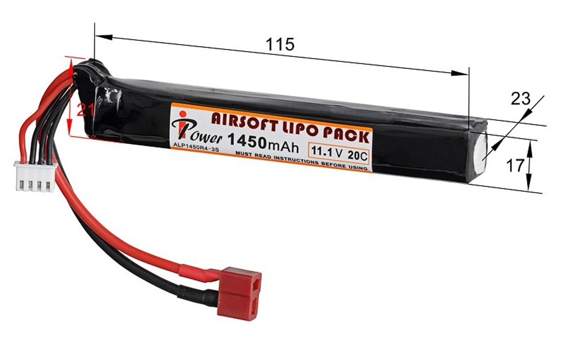 АКБ Li-Po 1450mAh 11,1V 20C T-connect IPower фото 3