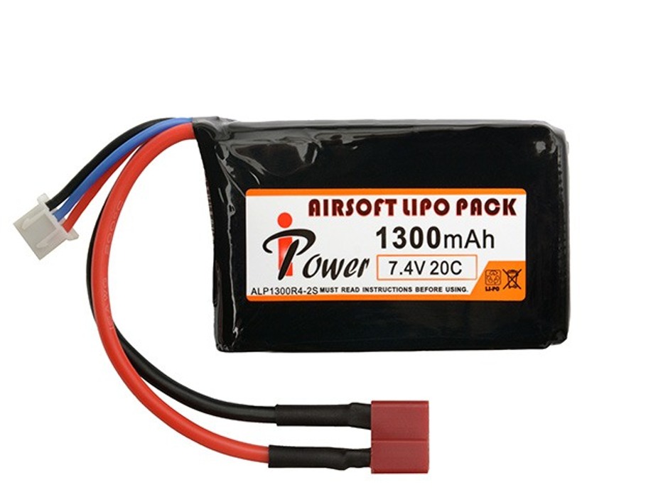 АКБ Li-Po 1300mAh 7,4 V 20C IPower T-Connector фото 1