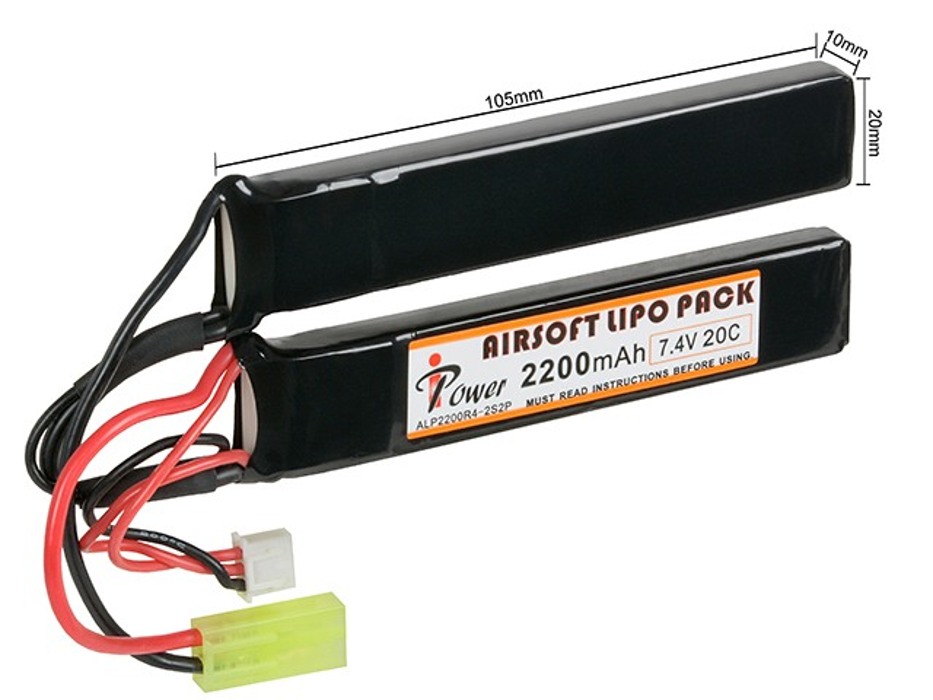 АКБ Li-Po 2200mAh 7,4 V 20C [IPower] фото 2