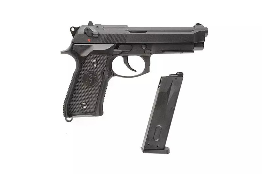 Пістолет Beretta M9A1 Metal Green Gas KJW фото 10