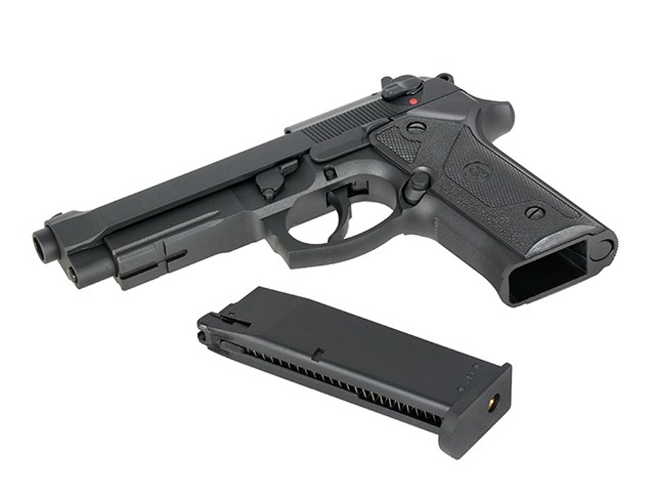 Пістолет Beretta M9 Vertec Metal Green Gas KJW фото 10