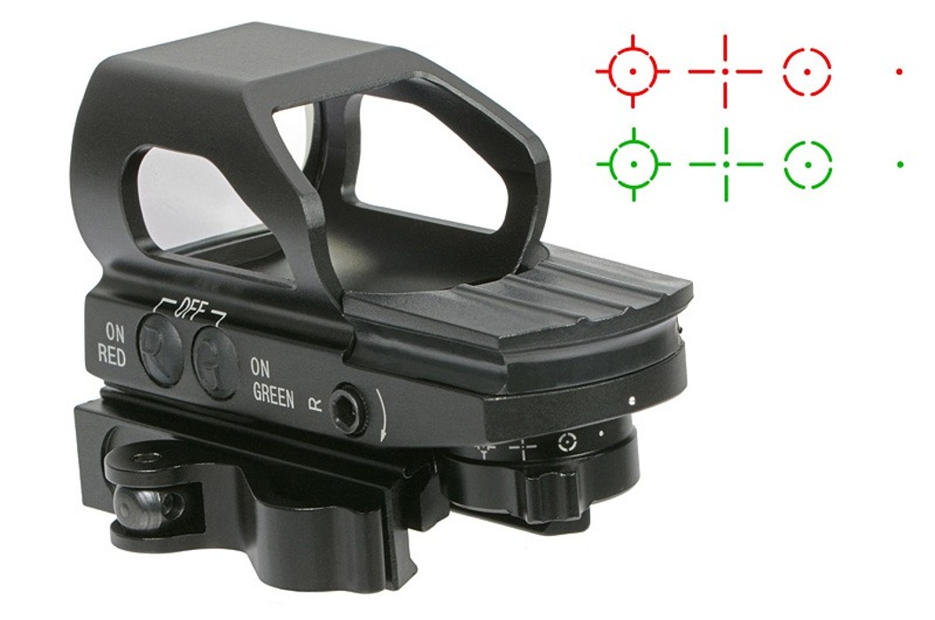 Прицел коллиматорный Tactical QD 4 Reticle Sight MOD.3 - Black [PCS] фото 7