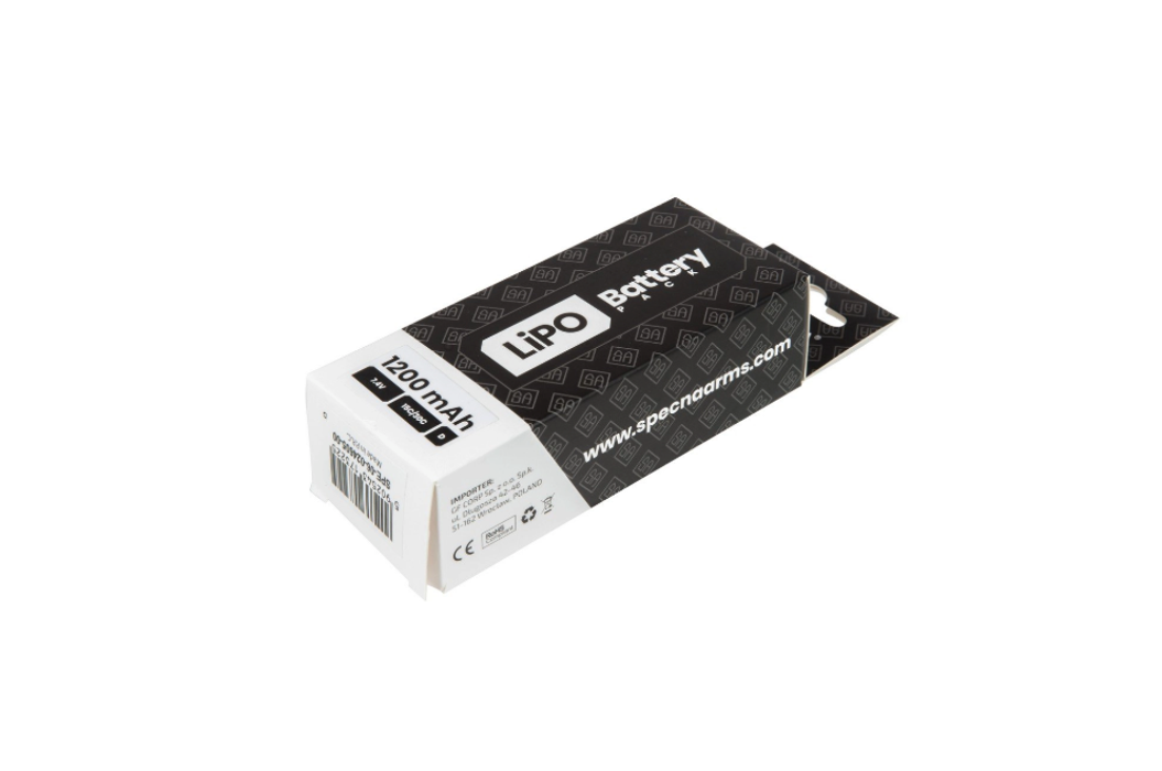 АКБ Li-Po 1200mAh 7,4 V 15C/30C T-Connector SPE фото 2