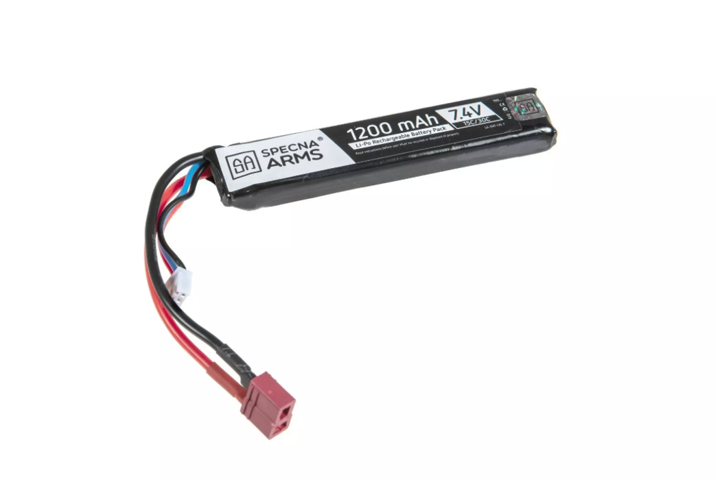 АКБ Li-Po 1200mAh 7,4 V 15C/30C моноблок T-Connector SPE фото 1