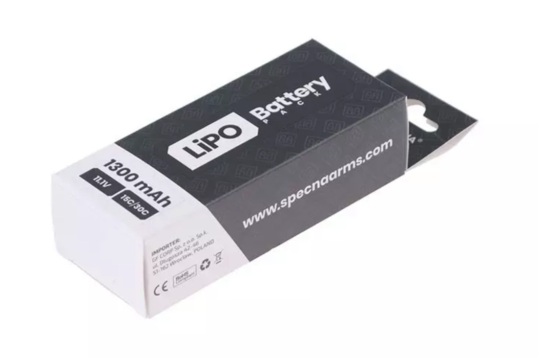 АКБ Li-Po 1300mAh 11,1 V 15C/30C моноблок SPE фото 2
