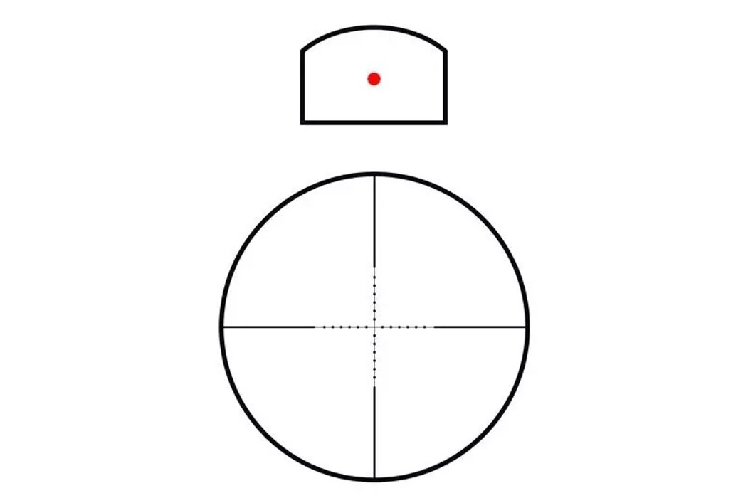 Прицел оптический 4X32 RDT12 с мини колиматором фото 4