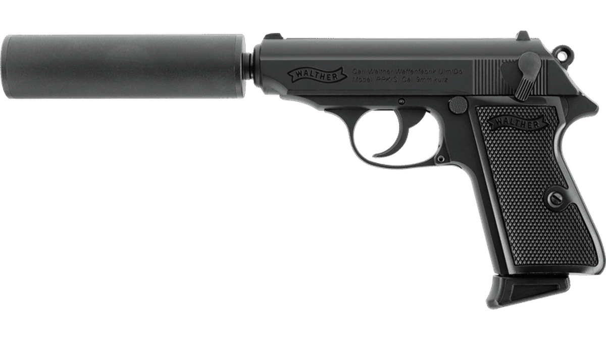 Пістолет Walther PPK/S з глушником 2.6558 [Umarex] фото 1