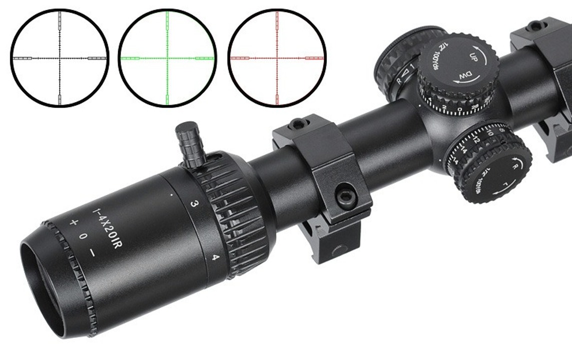 Приціл оптичний ZOD 1-4x20IR mod1. Vector Optics фото 4