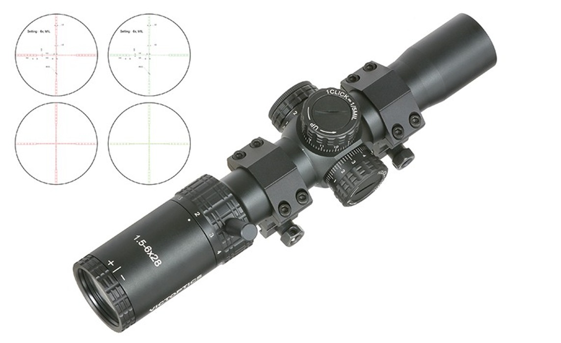Приціл оптичний LPVO Victoptics S4 1.5-6X28 Vector Optics фото 8