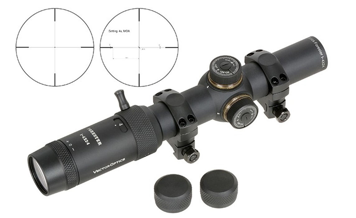 Приціл оптичний FORESTER JR Victoptics 1-4x24 [Vector Optics] фото 8