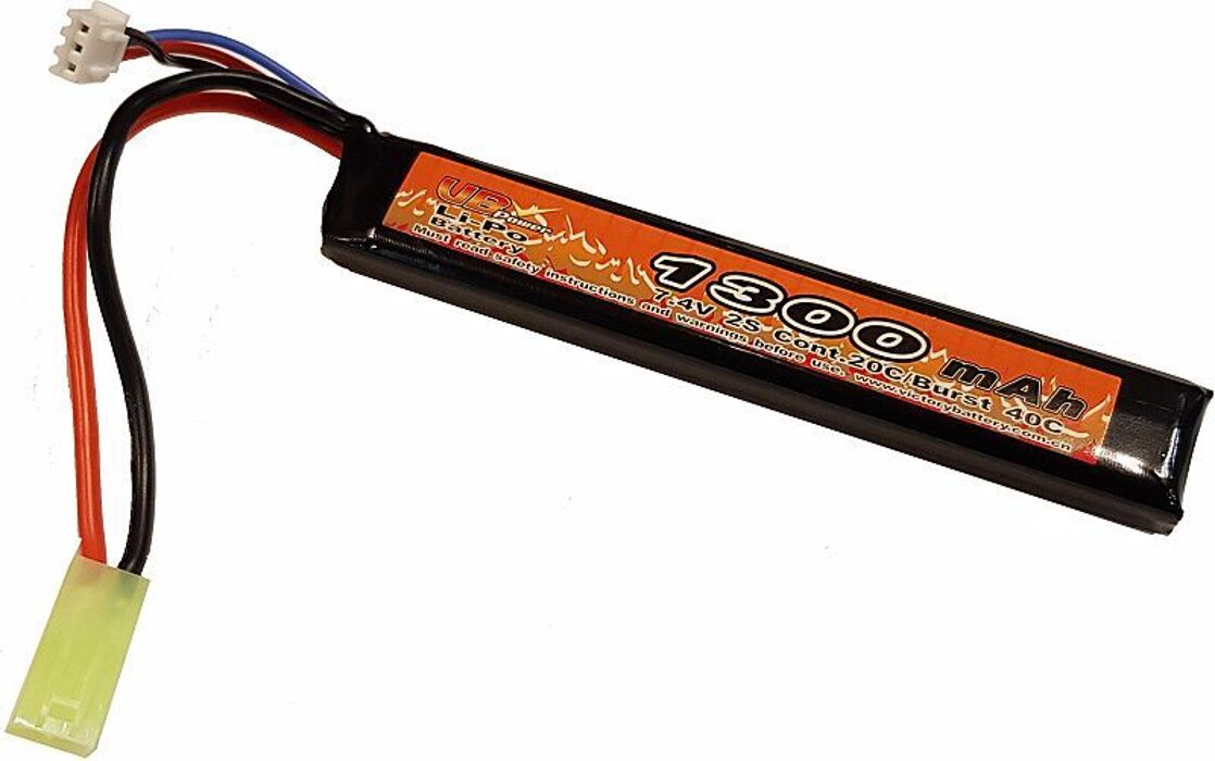 АКБ Li-Po 1300mAh 7,4 V 20C /40C моноблок міні-тамія VB фото 1