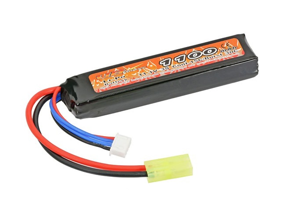 АКБ Li-Po 1100mAh 11,1 V 15C /30C моноблок міні-тамія VB фото 4
