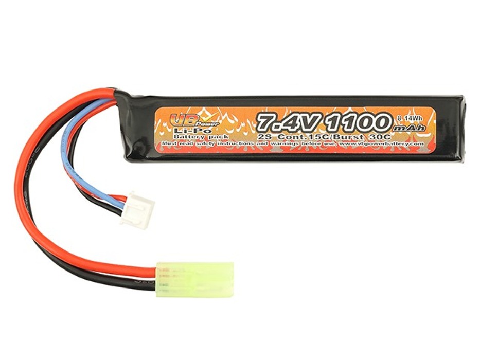 АКБ Li-Po 1100mAh 7,4 V 15C /30C моноблок міні-тамія VB фото 1