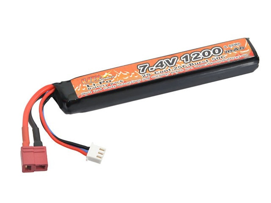 АКБ Li-Po 1200mAh 7,4V 25/50C моноблок VB фото 4