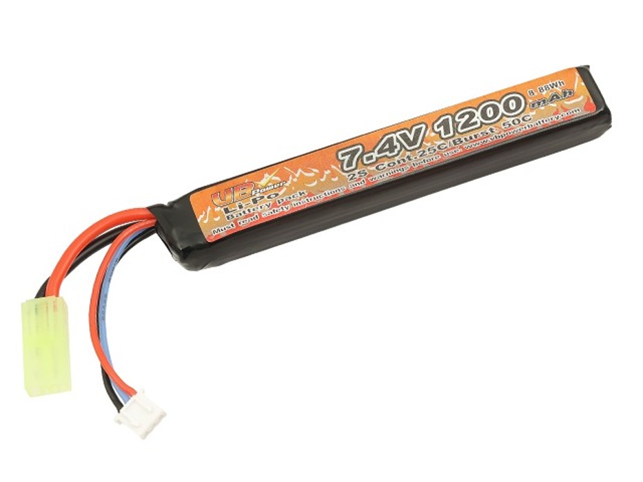 АКБ Li-Po 1200mAh 7,4V 25/50C моноблок VB фото 3