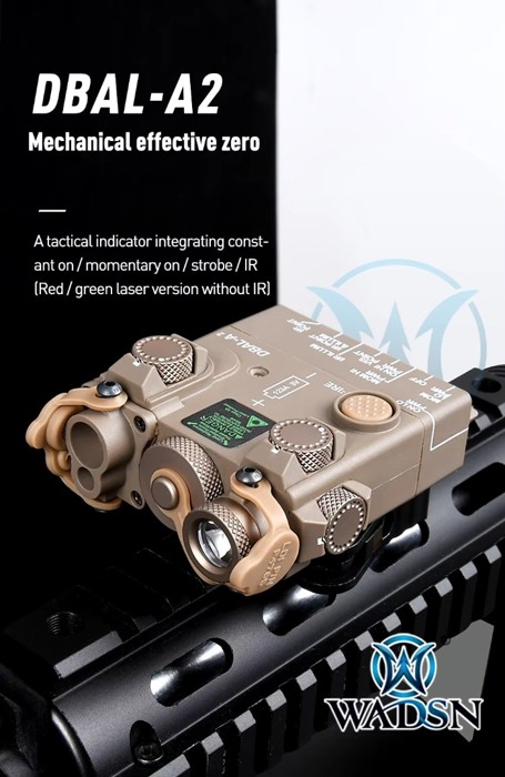 Тактичний блок Steiner AN/PEQ-15A DBAL-A2 Blue лазер + ліхтар+виносна кнопка Tan Wadsn фото 3