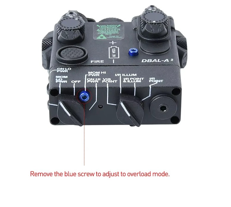 Тактичний блок Steiner AN/PEQ-15A DBAL-A2 Blue лазер + ліхтар+виносна кнопка black Wadsn фото 6