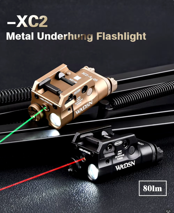 Тактичний світлодіодний ліхтар SF XC2 red laser DE WADSN фото 5