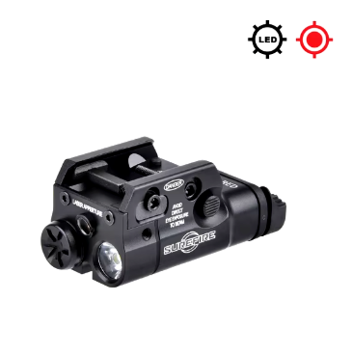 Тактичний світлодіодний ліхтар SF XC2 red laser black WADSN фото 1