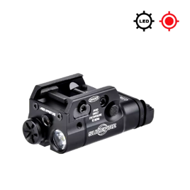 Тактичний світлодіодний ліхтар SF XC2 red laser black WADSN