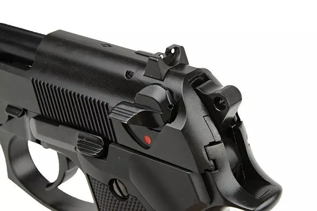 Пістолет Beretta M92 v.2 GBB Black Full Metal (LED Box) WE фото 7
