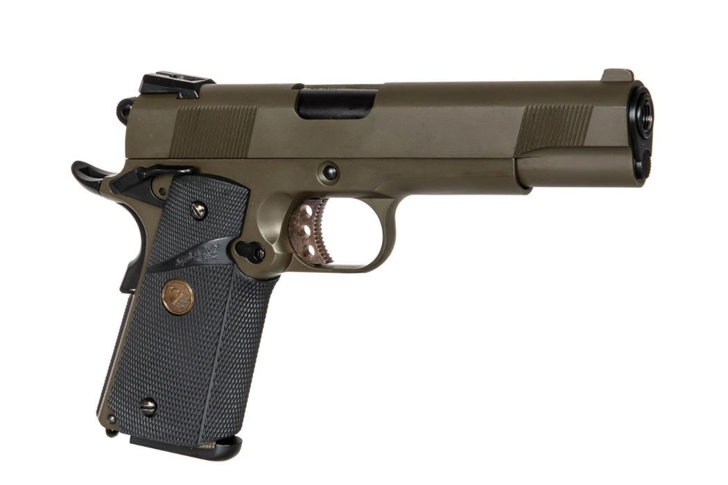 Пистолет SOCOM MEU Full Metal без ріс кріплення Olive WE фото 4