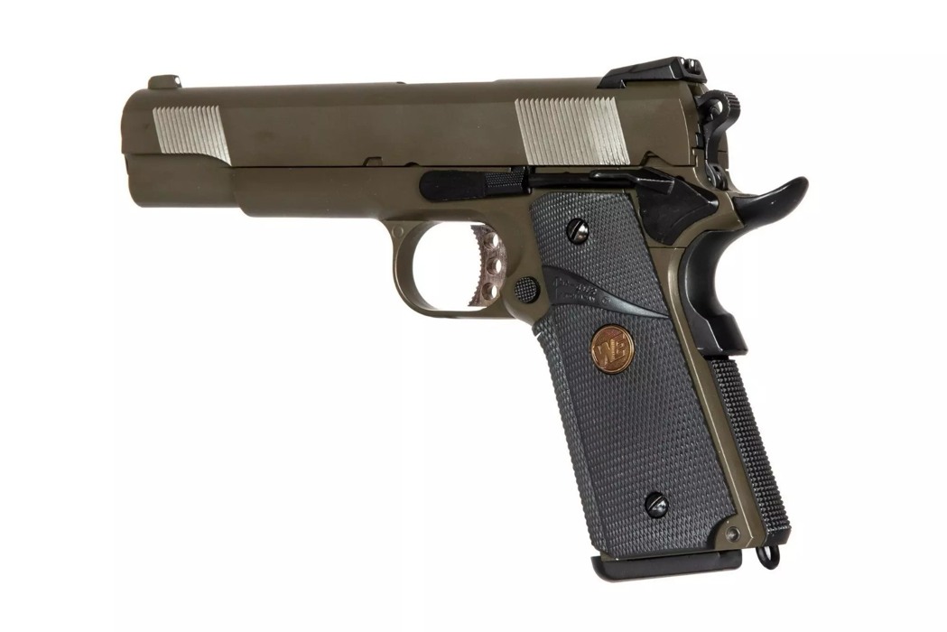 Пистолет SOCOM MEU Full Metal без ріс кріплення Olive WE фото 3