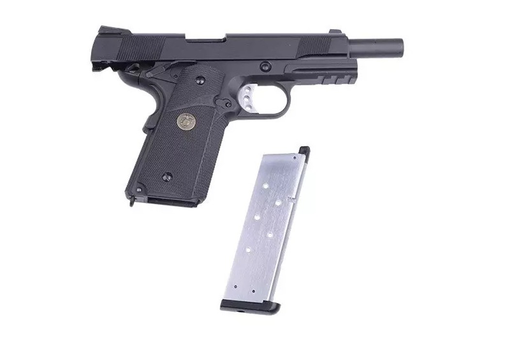 Пистолет SOCOM MEU Full Metal BLK WE фото 10