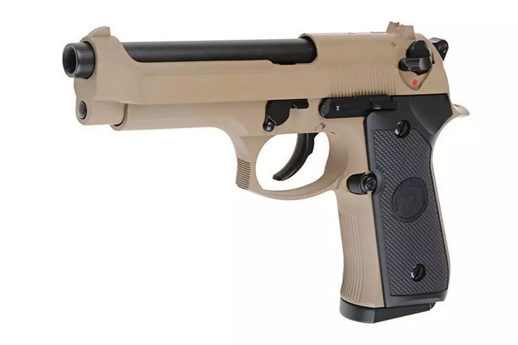 Пистолет Beretta M92 CO2 Tan/Black Full Metal [WE] фото 2