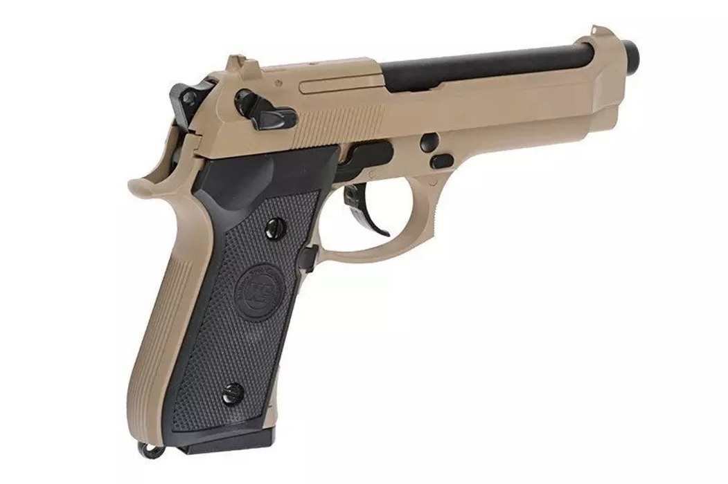 Пистолет Beretta M92 CO2 Tan/Black Full Metal [WE] фото 5